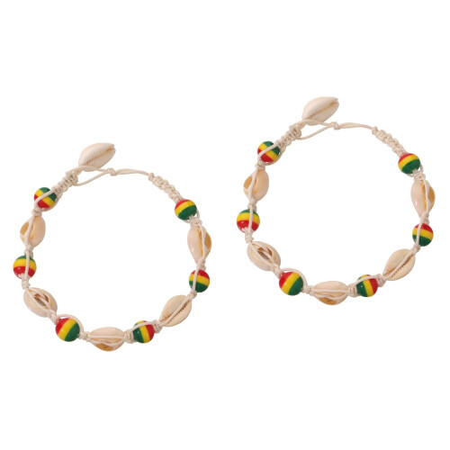 2Pz Cavigliere in Legno Colorate Moda Sicure 2