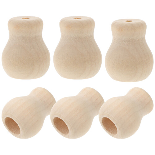 12Pz Pomelli Legno Beige Per Tende Robustezza E Stile