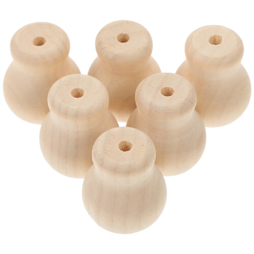 12Pz Pomelli Legno Beige Per Tende Robustezza E Stile 2