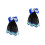 2Pz Extension Ponytail Con Fiocco E Perline Per 5