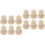12Pz Pomelli Legno Beige Per Tende Robustezza E Stile 6