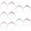 10Pz Corone Bambina Fascia Moda 10