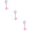 3Pz Orologio Rosa Appeso, Design Per Infermieri E 9