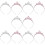 10Pz Corone Bambina Fascia Moda 7