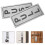 6Pz Indicatore Porta Push Pull in PVC Argento Facile Installare 9