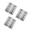 6Pz Indicatore Porta Push Pull in PVC Argento Facile Installare 6