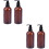 4Pz Dispenser Liquido Marrone Bottiglia Con Pompa Per E Shampoo 6