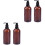 4Pz Dispenser Liquido Marrone Bottiglia Con Pompa Per E Shampoo 3