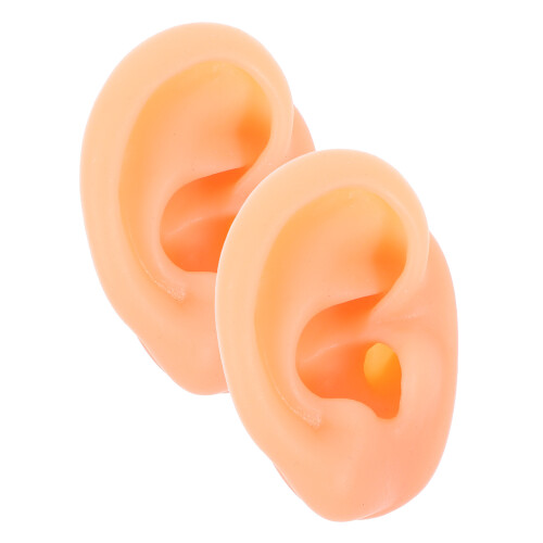 4Paia Orecchie Silicone Morbide Khaki Per Allenamento E Mostre 1
