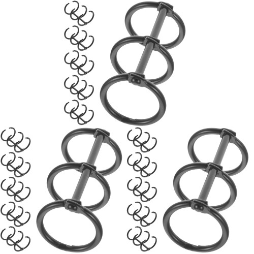 18Pz Anelli Raccoglitori Nero Per E Scrapbook Tre 1