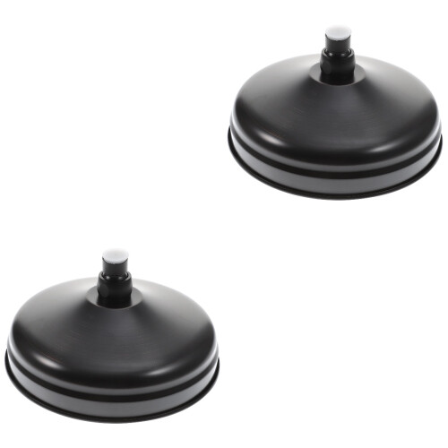 2Pz Soffione Doccia A Rame Nero Per Bagno Casa Design Compatto 2