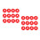 24St Flexibele Pe Soccer Training Cones Rood Multi-Function Outdoor 9