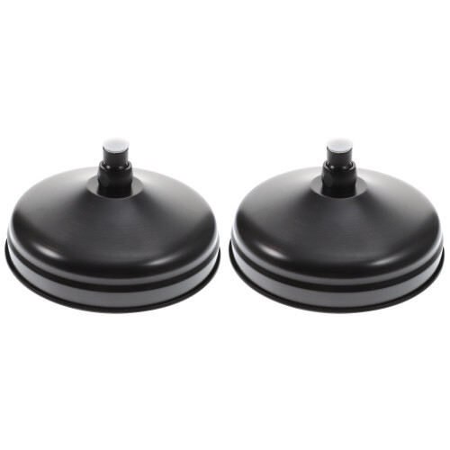 2Pz Soffione Doccia A Rame Nero Per Bagno Casa Design Compatto 1