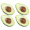 4Pz Avocado Finto Per Bambini Colorato E 4