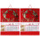 2Pz Calendari Decorativi 2024 Carta Resistente Uso Casa 4