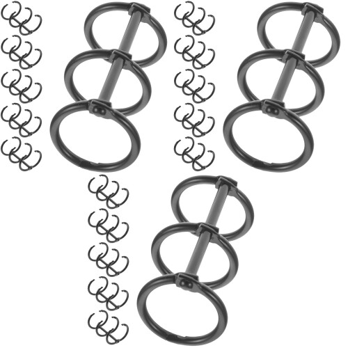 18Pz Anelli Raccoglitori Nero Per E Scrapbook Tre 2