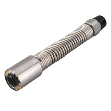 Testa di ispezione da 23 mm, in acciaio resistente, con 12 LED, impermeabile IP68