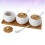 3Set Contenitori Marrone Per Spezie Sale Cucina 9