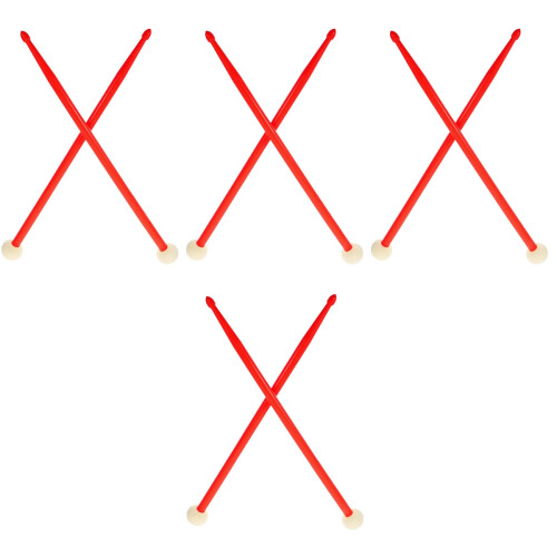 4Paren Felt Drumsticks Nylon Dubbele Drumsticks Voor Performers 2