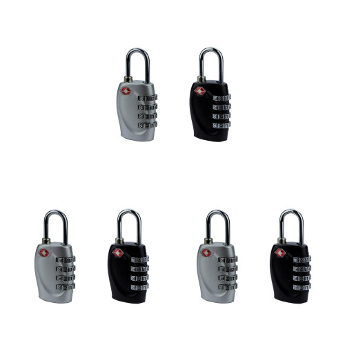 3Pz Combinazione 4 Tsa Per Valigie E in Zinco 2