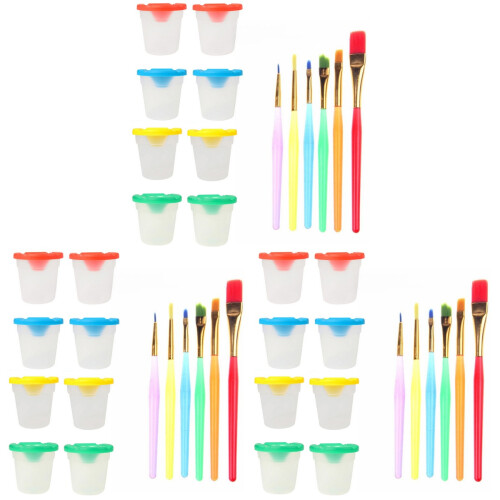 Pittura Multiuso Con Coperchi E 6 Colorati 1