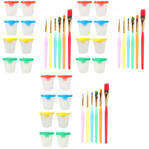 Pittura Multiuso Con Coperchi E 6 Colorati 2
