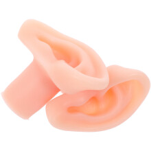 4St Siliconen Oor Model Voor Sieraden En Piercing Training Beige