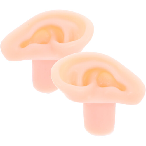 4St Siliconen Oor Model Voor Sieraden En Piercing Training Beige 2