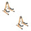 2Pz Stand Pieghevole in Legno Marrone Chiaro 10
