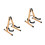 2Pz Stand Pieghevole in Legno Marrone Chiaro 6