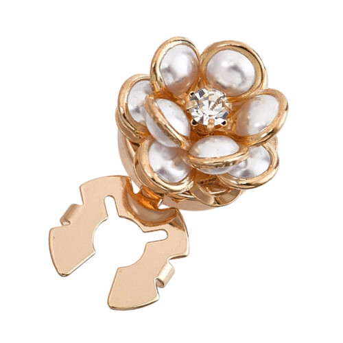 Boutons de manchette camélia en perles pour diverses-Style2