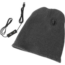 3Szt Szary Czapka Beanie Zimowa Z Podgrzewaniem I 3 Poziomami