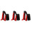 3Set Strumenti Tradizionali Clapper in Bamboo Nero Per Bambini 6