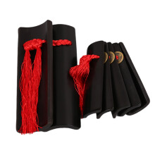 3Set Strumenti Tradizionali Clapper in Bamboo Nero Per Bambini
