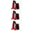 3Set Strumenti Tradizionali Clapper in Bamboo Nero Per Bambini 10