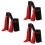 3Set Strumenti Tradizionali Clapper in Bamboo Nero Per Bambini 8
