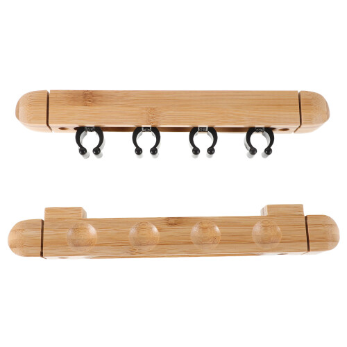 1Conjunto Rack De Taco De Bilhar Maciça Para Clubes E