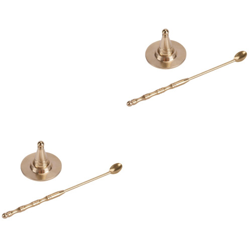 2Conjuntos Moldes De Cone Kit DIY E Colher De Cobre 2