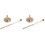 2Conjuntos Moldes De Cone Kit DIY E Colher De Cobre 2