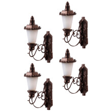 8Szt Miniaturowa Lampa Ścienna Do Miniaturowych Scen Kolorowa