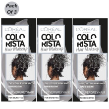 3x Loreal Colorista Silver Grey Hair Makeup 30ml