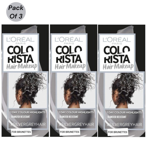 L’Oréal Paris 3x Loreal Colorista Silver Grey Hair Makeup 30ml