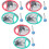 3Conjuntos Paddle Catch Com Bola Colorida Para Crianças E Praia 3