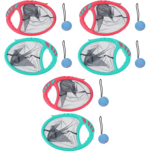 3Conjuntos Paddle Catch Com Bola Colorida Para Crianças E Praia 2