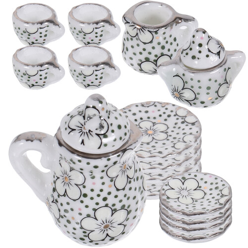 5Conjuntos Mini Conjunto De Cerâmica Para Casa De Bonecas 1