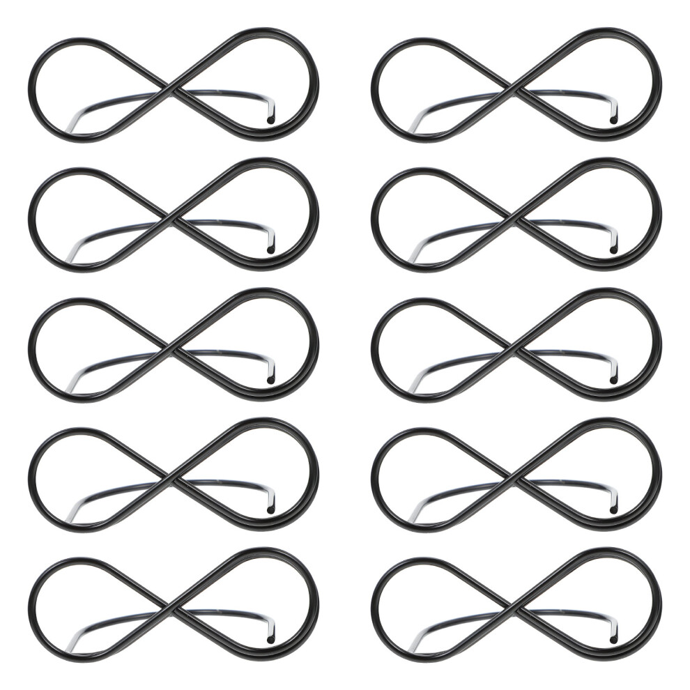 50Szt Solidne Metalowe Na ZdjęCia I WizytóWki Czarny-image