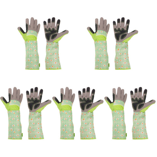 5Pares Luvas De Jardinagem Multi Cor Proteção Antitérmino 2