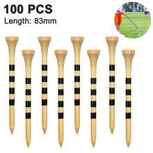 Professional Golf Tee System, Height Adjustable, Promotes Additional Distance And Accuracy, 100% Bamboo, Reducing Friction & Side Spin, Perfect For Ir