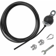 Cable de polea profesional para fitness, cable de acero resistente con revestimiento de PU resistente al desgaste, resistente al agua y a la