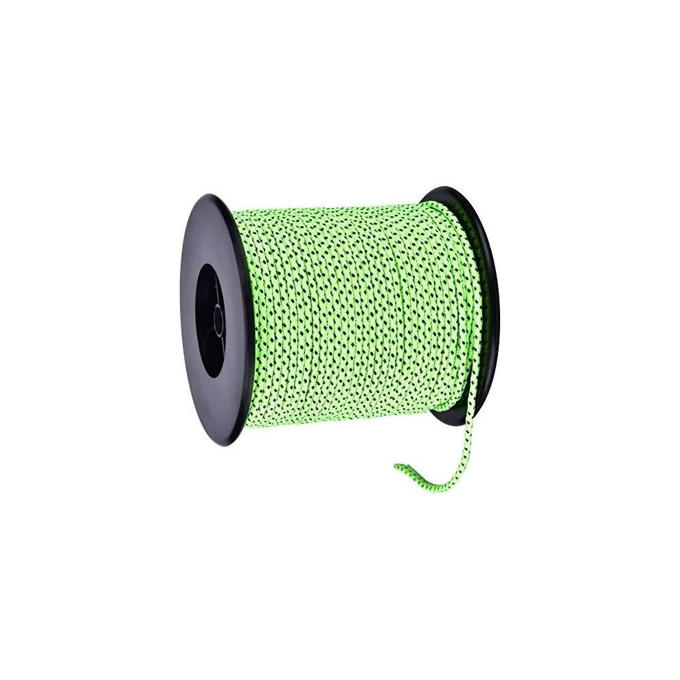 High-Tensile Strength Dyneema Reel Line, Versatile Micro Cord Polyester Pp 50M Green, High-Visibility Weather-Resistant Line For Tent Guyline 9358999388960